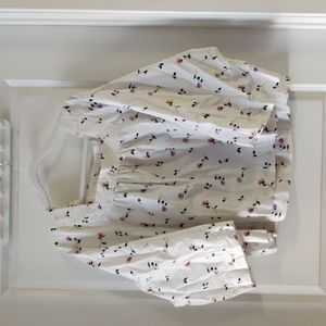 EUC Madewell Wide Sleeve Cotton Floral Print Blouse Size XL